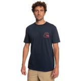 Quiksilver The Original Tee Lacivert T-Shirt, XS, EQYZT07239, BYJ0 NAVY BLAZER, Erkek