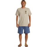 Quiksilver Tropical Breeze Mor Erkek Renkli Tişört - Ekru