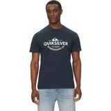 Quiksilver Typed Out Erkek Mavi Tişört - Lacivert