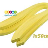 Quilling Kağıdı - ( Limon) Sarı Renk 1x50cm 50li