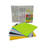 quilling Origami Kağıdı, 200 Adet Çift Taraflı Karışık Renkli Origami - 200 Adetli 20 cm X 20 cm Set