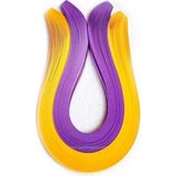 Quilling Quillingseti 5mm Koyu Sarı ve Lila Renk Quilling Kağıdı 200'LÜ
