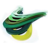 Quilling Seti 3mm Yeşil Dünya Serisi 7 Farklı Ton Yeşil Renk, 700 Adetli Quilling Kağıdı