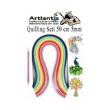 Quilling Seti 5 Mm Ince 1 Paket Quling Kagit Katlama Kivirma Sanati Telkari Kuiling Karisik Renkli
