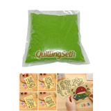 quilling Yeşil Renk Kum Boyama Kumu, Seti Aktivite Kumu, Oyun Kumu, Dekoratif Renkli Kum 500gr