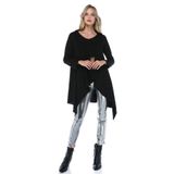 Quincey HK2408 Siyah Asimetrik Kadın Hırka