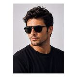 Quinley Icon Unisex Pilot Güneş Gözlüğü - Siyah Polarize Cam, UV400 Filtreli, Grilamid Siyah Çerçeve,Çelik Menteşe