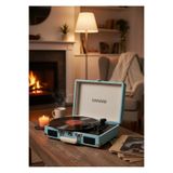 QUIQA HANAMI Blue hem bluetooth'lu hem sarjlı tüm plakları çalabilen pikap