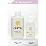Quivis 2’li Cilt Bakım Seti- Glikolik Asit Tonik 200ml ve Aydınlatıcı Kafein Serum 30ml