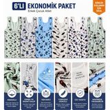 Qulat 6’lı Erkek Çocuk Atlet Seti Pamuklu Esnek Ter Emici Karışık Desenli Ekonomik Paket - 9 - 10 Yaş - Çok Renkli