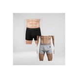 Qulothes Special Erkek 2'Li Pamuklu Likralı Esnek Kumaş Boxer