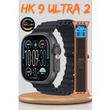 QÜMÜŞ HK 10 Ultra 49mm Akıllı Saat Watch 9 Ultra 2 Serisi Amoled Ekranlı Kadın Erkek Kol Saati Çift Kayış
