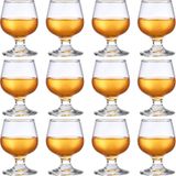 Qunclay 12 Adet 99 ml Shot Bardağı Sevimli Brendi Snifter Konyak Bourbon Likör Tekila Bardakları Şeffaf Küçük Şeri Viski Tatma Bardakları Martini Şarap İçme İçki İçki İçki Bira Bardağı