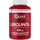 Qunol Mega Ubiquinol 100 mg COQ10 - Superior Absorption - Coenzyme Q10 - Antioxidant 100 Softgels