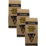 QUOKA Glutensiz Şekersiz Karabuğday Unundan Zencefilli Tarçınlı Zerdeçallı Kurabiye 3 Paket x 80GR - 240 gr