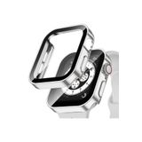 Quse Apple Watch 41mm Suya Dayanıklı Kasa + Ekran Koruyucu Kılıf – Gümüş – Series 7-8-9 ile Uyumlu
