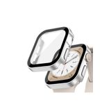 Quse Apple Watch 41mm Suya Dayanıklı Kasa + Ekran Koruyucu Kılıf – Mat Gümüş – Series 7-8-9 ile Uyumlu