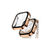 Quse Apple Watch 44mm Suya Dayanıklı Kasa + Ekran Koruyucu Kılıf – Rose Gold – SE / Series 4-5–6 Uyumlu