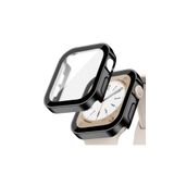 Quse Apple Watch 45mm Suya Dayanıklı Kasa + Ekran Koruyucu Kılıf – Siyah – Series 7-8-9 ile Uyumlu