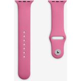 Quse Apple Watch Series SE/11/10/9/8/7/6/5/4/3 42mm-41mm-40mm-38mm Uyumlu M/l Spor Silikon Kordon Fuşya - M/L (Medium/Large)