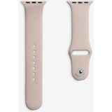 Quse Apple Watch Series SE/11/10/9/8/7/6/5/4/3 42mm-41mm-40mm-38mm Uyumlu M/l Spor Silikon Kordon Kum Pembesi - M/L (Medium/Large)