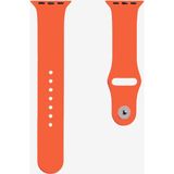 Quse Apple Watch Series SE/11/10/9/8/7/6/5/4/3 42mm-41mm-40mm-38mm Uyumlu M/l Spor Silikon Kordon Turuncu - M/L (Medium/Large)