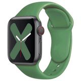 Quse Apple Watch Series SE/11/10/9/8/7/6/5/4/3 42mm-41mm-40mm-38mm Uyumlu S/m Spor Silikon Kordon Çam Yeşili - S/M (Small /Medium)