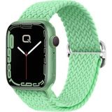 Quse Apple Watch Series SE/11/10/9/8/7/6/5/4/3 ile Uyumlu 42mm-41mm-40mm-38mm Ayarlanabilir Tokalı Örgü Kordon Fıstık Yeşili - (Series 10/11 42Mm) - 41Mm - 40Mm - 38Mm