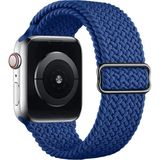 Quse Apple Watch Series SE/11/10/9/8/7/6/5/4/3 ile Uyumlu 42mm-41mm-40mm-38mm Ayarlanabilir Tokalı Örgü Kordon Mavi - (Series 10/11 42Mm) - 41Mm - 40Mm - 38Mm