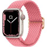Quse Apple Watch Series SE/11/10/9/8/7/6/5/4/3 ile Uyumlu 42MM-41MM-40MM-38MM Ayarlanabilir Tokalı Örgü Kordon, Pastel Pembe - Açık Pembe - (Series 10/11 42Mm) - 41Mm - 40Mm - 38Mm
