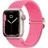 Quse Apple Watch Series SE/11/10/9/8/7/6/5/4/3 ile Uyumlu 42mm-41mm-40mm-38mm Ayarlanabilir Tokalı Örgü Kordon Pembe - (Series 10/11 42Mm) - 41Mm - 40Mm - 38Mm
