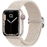 Quse Apple Watch Series SE/11/10/9/8/7/6/5/4/3 ile Uyumlu 49mm-46mm-45mm-44mm-42mm Ayarlanabilir Tokalı Örgü Kordon Multi Starlight - Şampanya - 46Mm - 45Mm - 44Mm - (Series 1-3 42Mm)