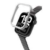 Quse Bumper Metal Koruyucu Kılıf, Apple Watch Series 10/SE/9/8/7/6/5 ile Uyumlu, 46mm/45mm/44mm/42mm/41mm/40mm (Gümüş, 41MM)