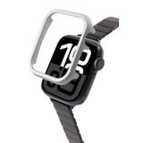 Quse Bumper Metal Koruyucu Kılıf, Apple Watch Series 10/SE/9/8/7/6/5 ile Uyumlu, 46mm/45mm/44mm/42mm/41mm/40mm (Gümüş, Series 10 46MM)