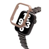 Quse Bumper Metal Koruyucu Kılıf, Apple Watch Series 10/SE/9/8/7/6/5 ile Uyumlu, 46mm/45mm/44mm/42mm/41mm/40mm (Rose Gold, 41MM)