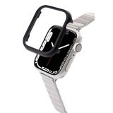 Quse Bumper Metal Koruyucu Kılıf, Apple Watch Series 10/SE/9/8/7/6/5 ile Uyumlu, 46mm/45mm/44mm/42mm/41mm/40mm (Siyah, Series 10 46MM)