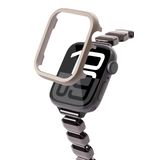 Quse Bumper Metal Koruyucu Kılıf, Apple Watch Series 10/SE/9/8/7/6/5 ile Uyumlu, 46mm/45mm/44mm/42mm/41mm/40mm (Starlight, Series 10 42MM)