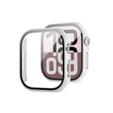 Quse Kasa Koruyucu Kılıf, Apple Watch Series 10/11 42MM ile Uyumlu Ekran Koruyucu, Beyaz
