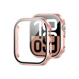 Quse Kasa Koruyucu Kılıf, Apple Watch Series 10/11 42MM ile Uyumlu Ekran Koruyucu, Rose Gold