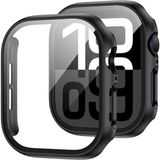 Quse Kasa Koruyucu Kılıf, Apple Watch Series 10/11 42MM ile Uyumlu Ekran Koruyucu, Siyah
