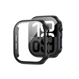 Quse Kasa Koruyucu Kılıf, Apple Watch Series 10/11 46MM ile Uyumlu Ekran Koruyucu, Siyah