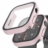 Quse Kasa Koruyucu Kılıf, Apple Watch Series SE/9/8/7/6/5/4 ile Uyumlu, Ekran Koruyucu, Suya Dayanıklı, 45MM/44MM/41MM/40MM (Kum Pembesi, 44MM)