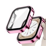 Quse Kasa Koruyucu Kılıf, Apple Watch Series SE/9/8/7/6/5/4 ile Uyumlu, Ekran Koruyucu, Suya Dayanıklı, 45MM/44MM/41MM/40MM (Pembe, 41MM)