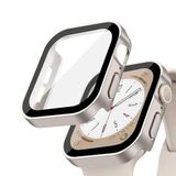 Quse Kasa Koruyucu Kılıf, Apple Watch Series SE/9/8/7/6/5/4 ile Uyumlu, Ekran Koruyucu, Suya Dayanıklı, 45MM/44MM/41MM/40MM (Starlight, 44MM)