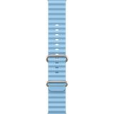 Quse Ocean Loop Silikon Kordon, Apple Watch Series SE/11/10/9/8/7/6/5/4/3 ile Uyumlu, 42mm/41mm/40mm/38mm, Bebek Mavisi - Bebe Mavisi - (Series 10 42Mm) - 41Mm - 40Mm - 38Mm