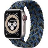 Quse Solo Loop Örgü Kordon, Apple Watch Series SE/11/10/9/8/7/6/5/4/3 Uyumlu 42mm-41mm-40mm-38mm, Medium, Blue Mix - Midnight Blue