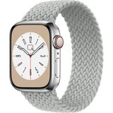 Quse Solo Loop Örgü Kordon, Apple Watch Series SE/11/10/9/8/7/6/5/4/3 Uyumlu 42mm-41mm-40mm-38mm, Medium, Inci Beyazı - Antik Beyaz