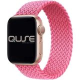 Quse Solo Loop Örgü Kordon, Apple Watch Series SE/11/10/9/8/7/6/5/4/3 Uyumlu 42mm-41mm-40mm-38mm, Medium, Pembe