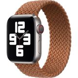 Quse Solo Loop Örgü Kordon, Apple Watch Series SE/11/10/9/8/7/6/5/4/3 Uyumlu 42mm-41mm-40mm-38mm, Small, Taba