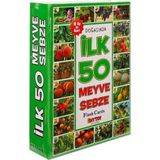Qussine 1+Yaş Için Ilk 50 Aktivite Kartları Zeka Kartları Hafıza Geliştirme Oyunları - İlk 50 Meyve Sebze - Çok Renkli